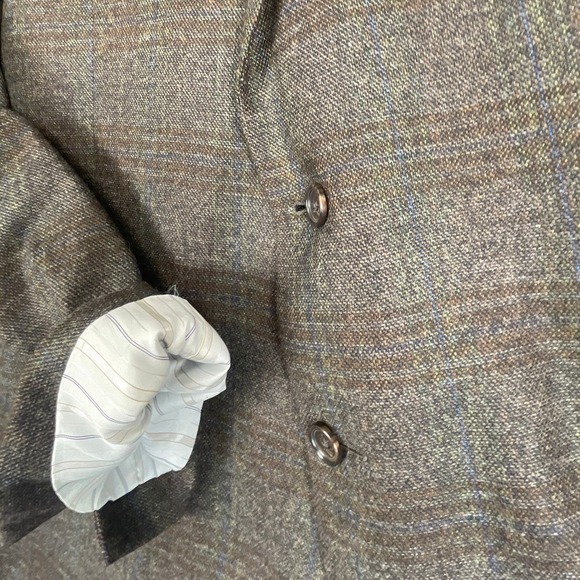 Jos A Bank Reserve Blazer Mens 48R Ethomas Windowpane Soft Shoulder Sports Coat